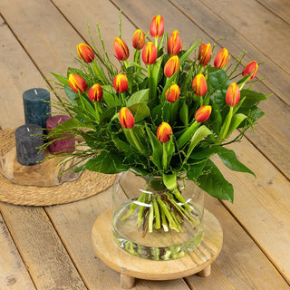 Multicolour (warm) tulpenboeket